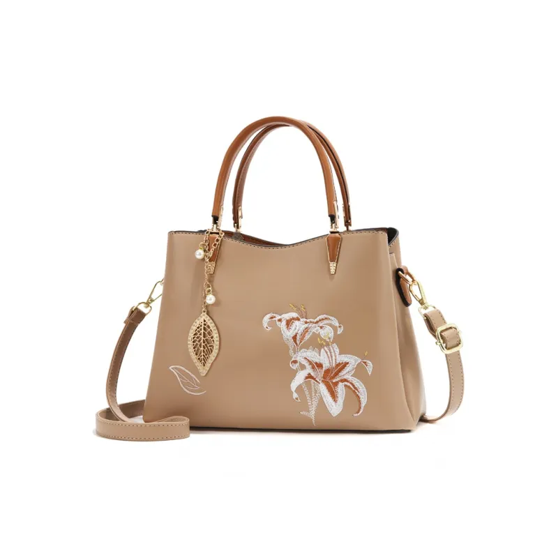Weymond Leather Handbag Regular Women's Multicolor-4