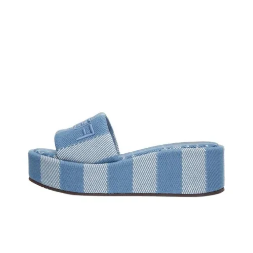 FENDI Sunshine Slide Slippers Women's Blue