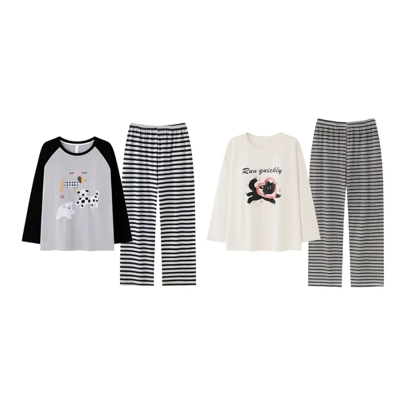 Herbal Primer Pajama Set Women's Combo Set-38