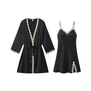 Gongdie Pajama Set Women's Black