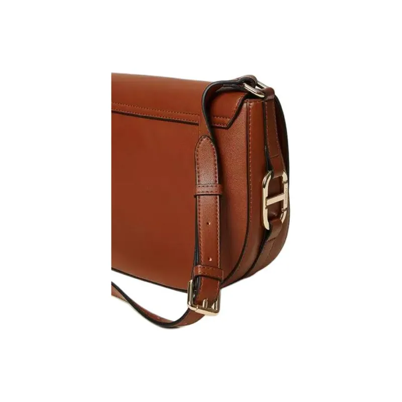 TWINSET MILANO PU Shoulder Bag Women's Brown-4