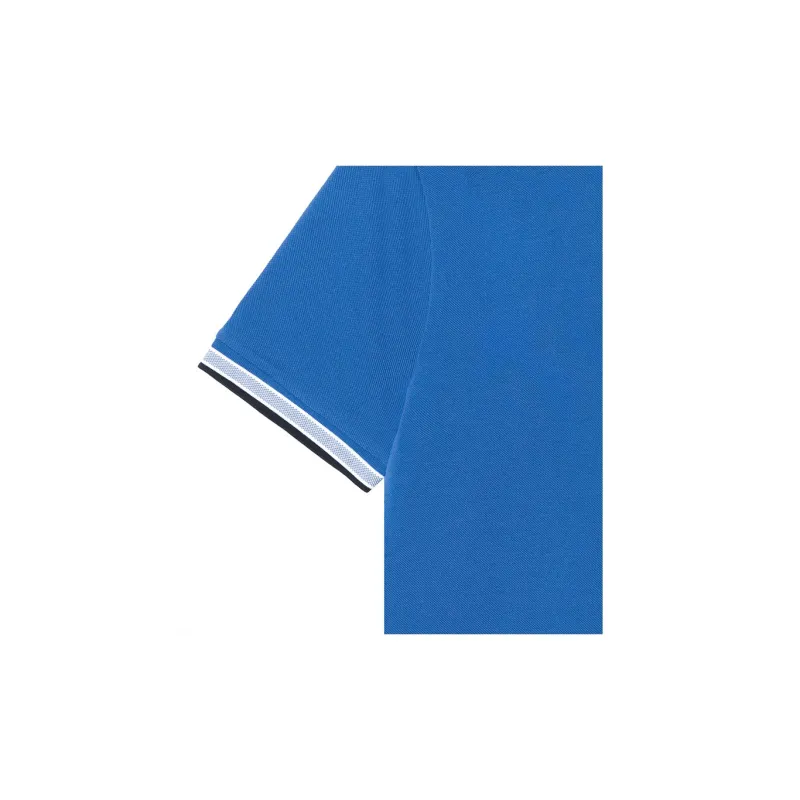 HUGO BOSS Striped border Cotton Polo Shirt-4