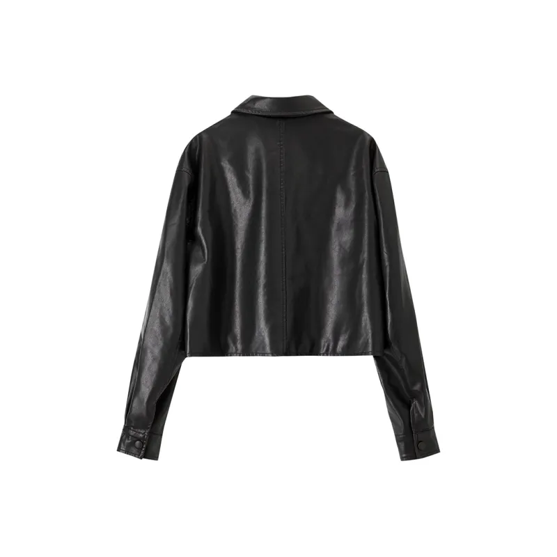 SENTUBILA Leather Jacket Women's-11