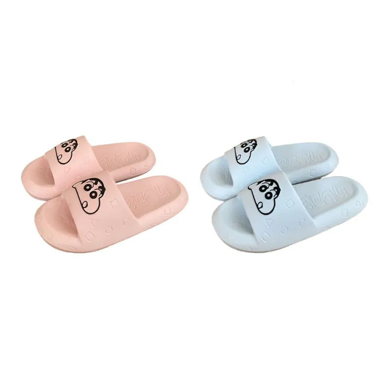 SHIGUDE x Crayon Shinchan Sandal Slippers Unisex, Milk White-8