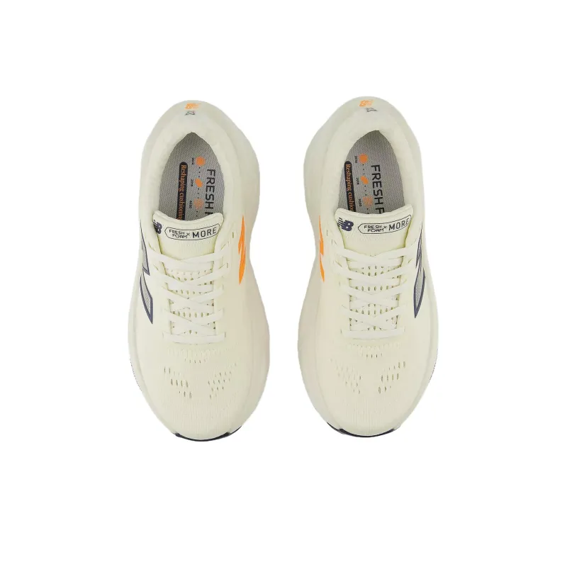 New Balance Fresh Foam X More V5 Cushioning Slip Resistant Low Top Casual City Commute Running Shoes Women's Ecru-3