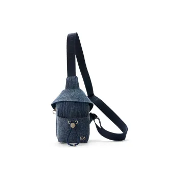 Elle Active Fabric Sling Bag Unisex Denim Blue