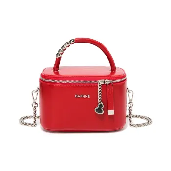 DAPHNE PU Handbag Regular Women's Red