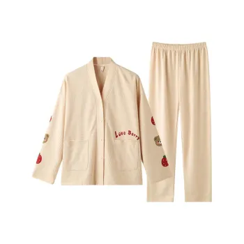 ZAO FU NIAO Pajama Set Women's Apricot