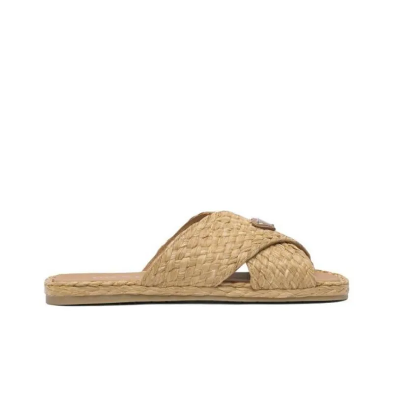 PRADA Slide Slippers Men's Brown-1