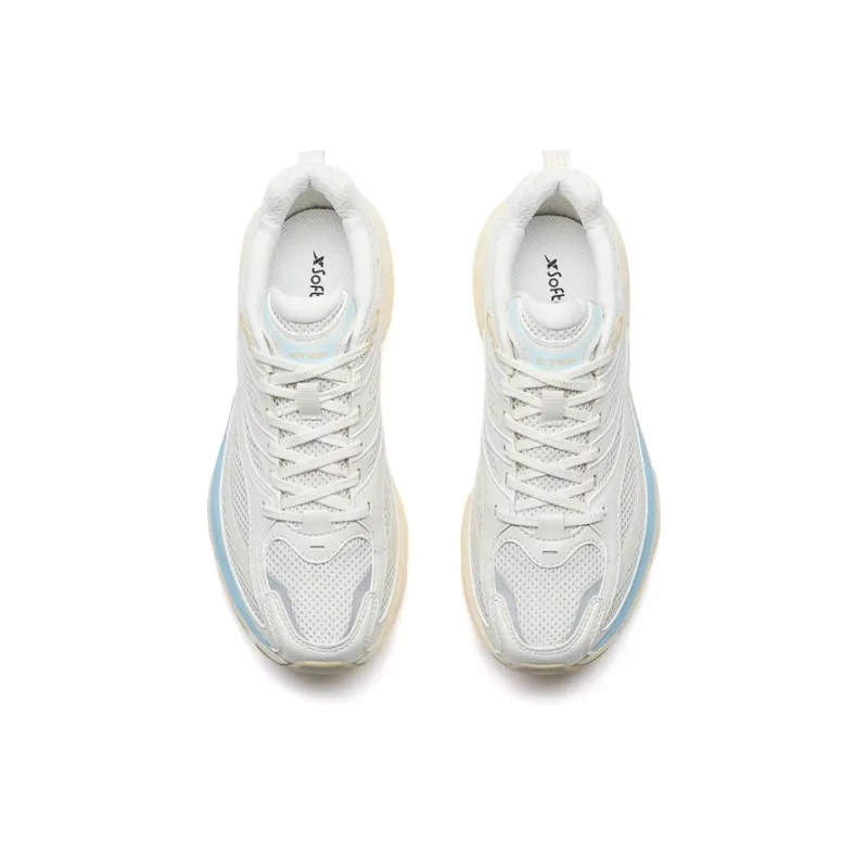 XTEP Small Basque 2nd Generation Casual Shoes Women's Low Top White Clay Earth Tone-3