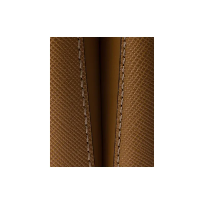 PRADA Saffiano Calfskin Bucket Bags Shoulder Bag Crossbody Bag Handbag Mini Women's Caramel-4