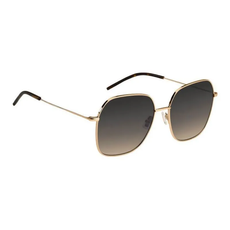 HUGO BOSS Stainless Steel Irregular Shape Sunglasses Women's Gold-2