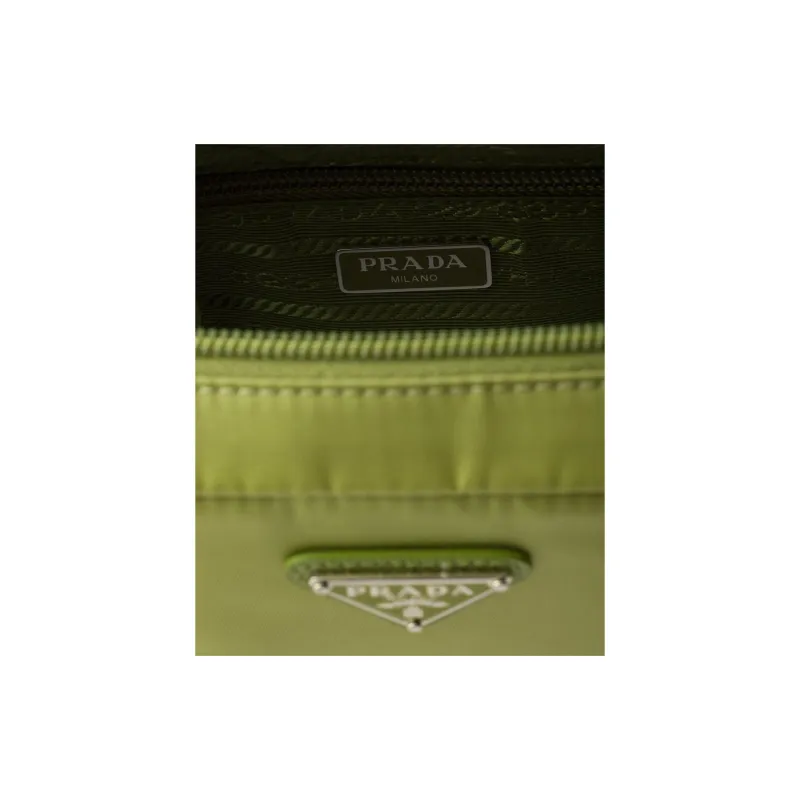 PRADA Re Nylon Polyamide Clutch Regular Unisex Lawn Green-5