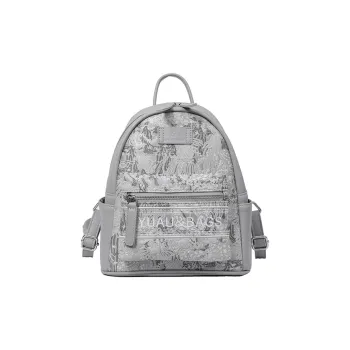 BGAY PU Backpack Regular Women's Gray/Pink/Blue
