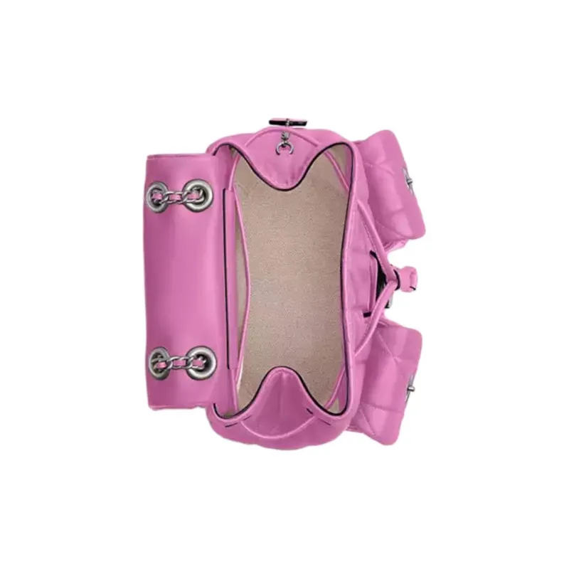 COACH Tabby Nappa Leather Backpack Trumpets Women's Fuchsia-3