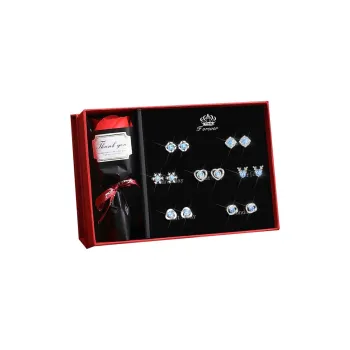 GAGA S925 Silver Stud Earrings Women's