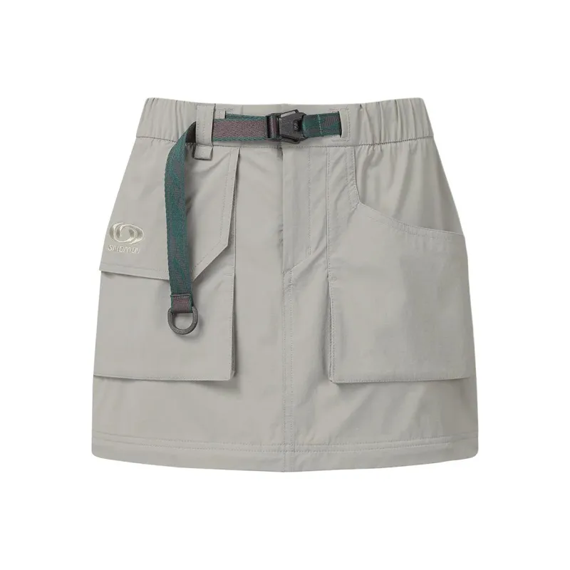 SALOMON Casual Long Skirt Women's Gray-1
