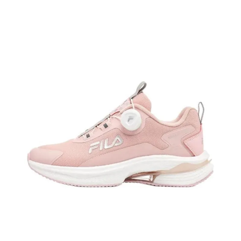 FILA Engine Anti Slip Wear Resistant Low Top Casual Running Shoes Women's Pink-0