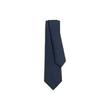HERMES Mulberry Silk Ties Men's China Blue
