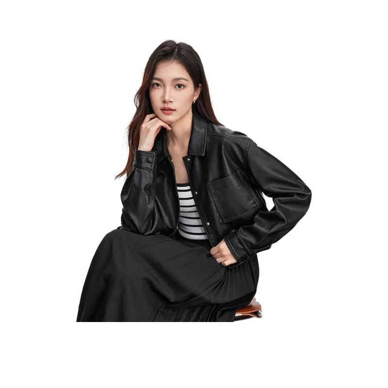 SENTUBILA Leather Jacket Women's-12