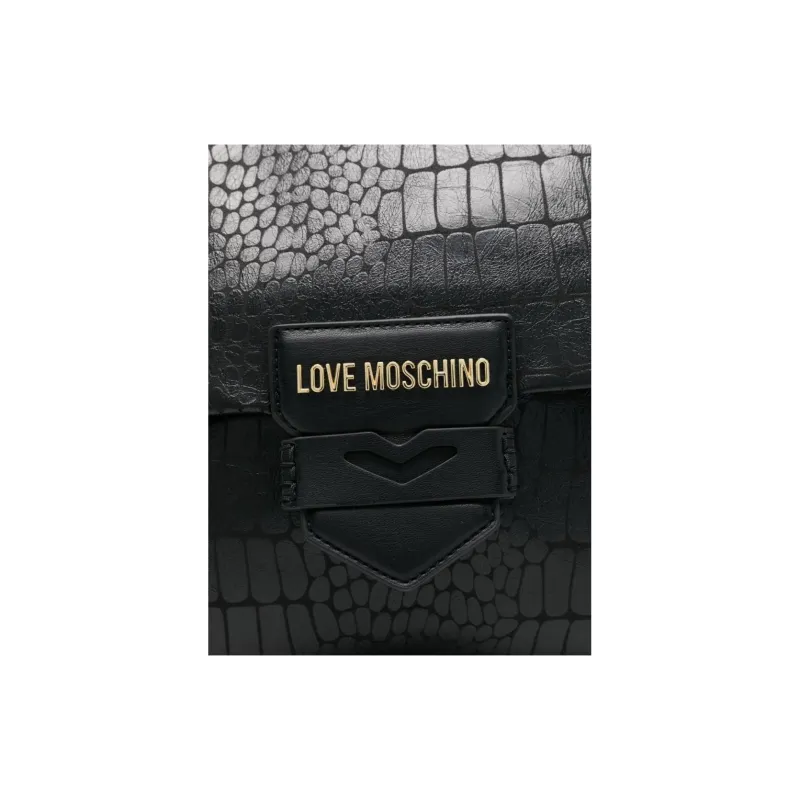 LOVE MOSCHINO Croc print Shoulder Bag-2