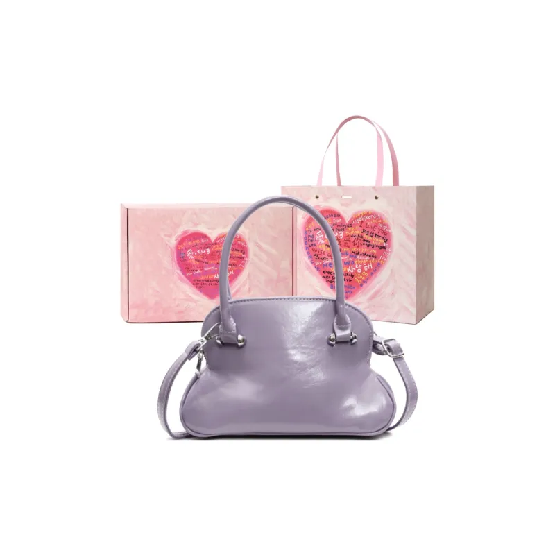 NATTY PU Shoulder Bag Crossbody Bag Handbag Regular Women's White/Pink/Cream Blue/Purple/Black-24