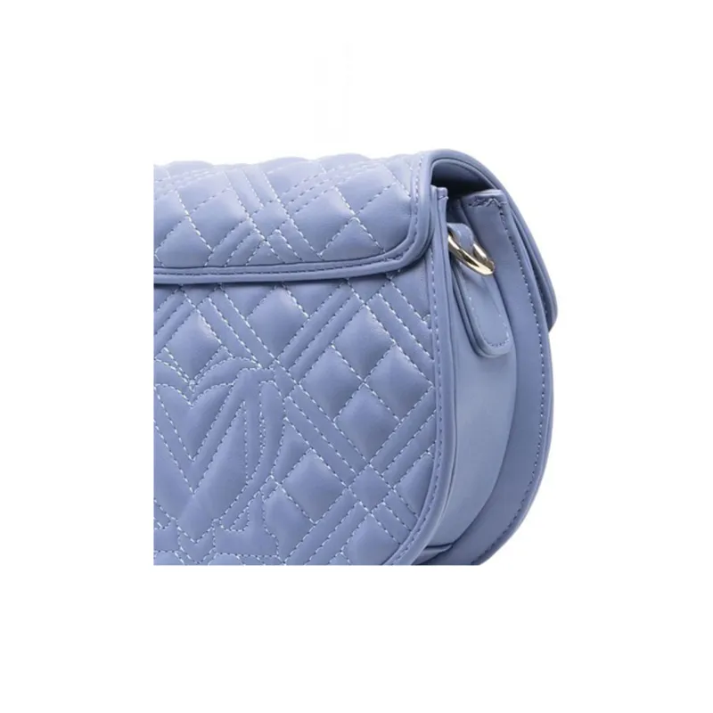 LOVE MOSCHINO Polyurethane Shoulder Bag Crossbody Bag Women's Blue-4