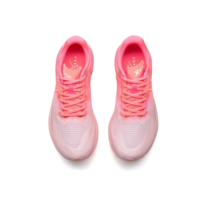 XTEP 360X 2.0 Running Shoes Women's Low Top Cherry Blossom Pink/Fluorescent Charm Red-3
