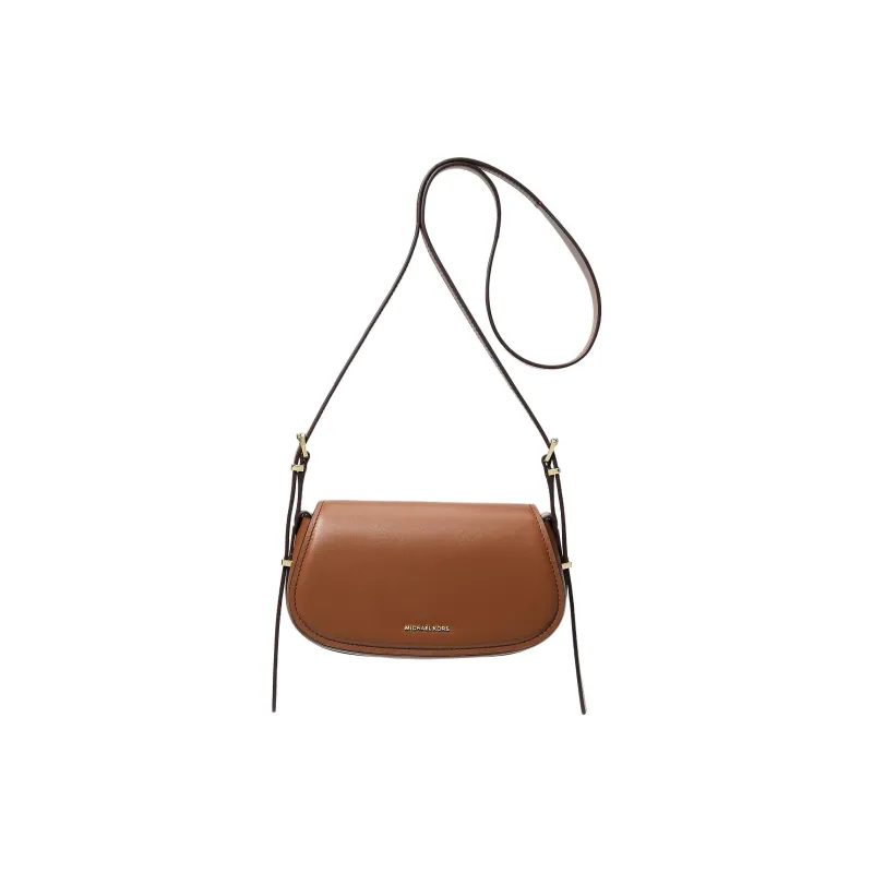 MICHAEL KORS Leather Shoulder Bag Small Size Women's Brown-0
