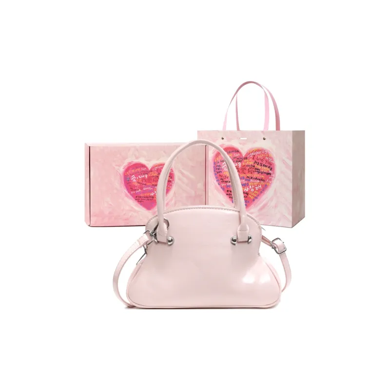 NATTY PU Shoulder Bag Crossbody Bag Handbag Regular Women's White/Pink/Cream Blue/Purple/Black-7