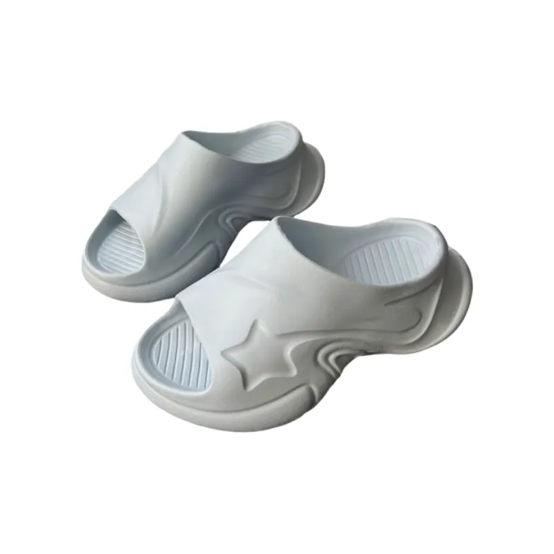 Meter Fashion Trend Spring Summer Minimalist Style Stars Fashion Eva Home Platform Slippers Slide on Slippers-6
