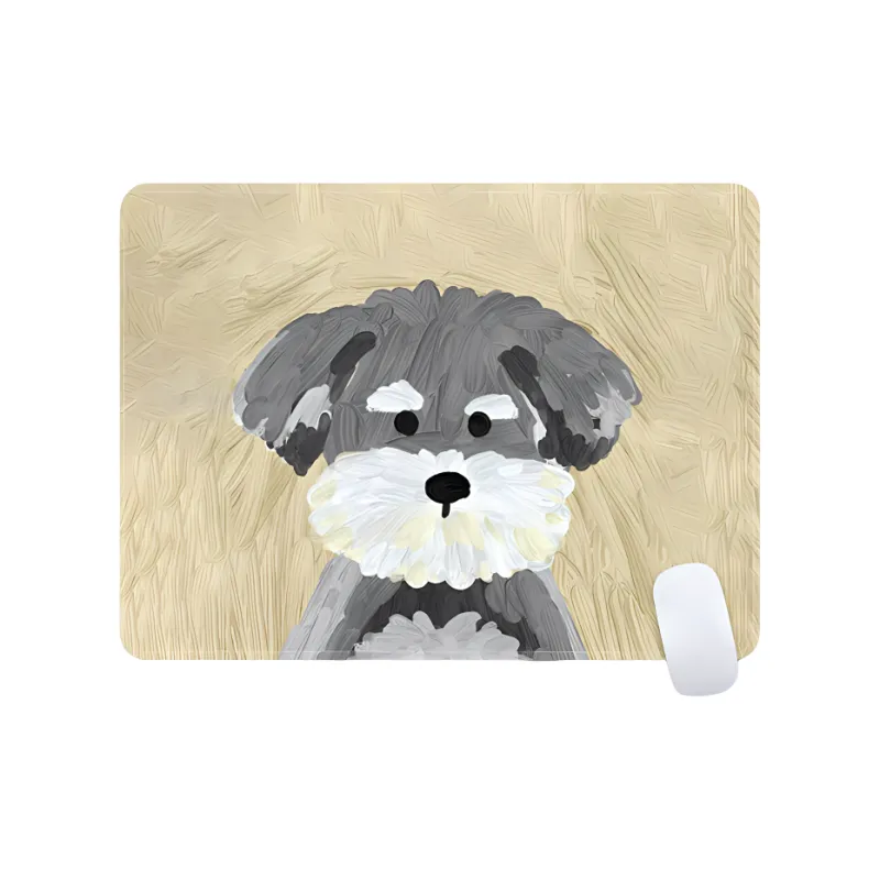 Beams Cute Puppy Small Size Computer Desk Pad Gaming Mat Slip Resistant Edge Trimmed Thickened Esports Mouse Pads-7
