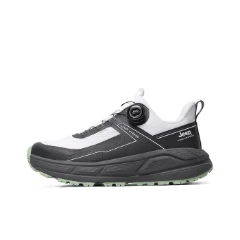 Jeep Outdoor Collection Cushioning, Abrasion Resistant, Waterproof, Slip Resistant Low Top Hiking Shoes Unisex Gray