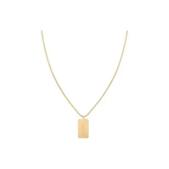 Tommy Hilfiger Stainless Steel Necklaces Men's Gold