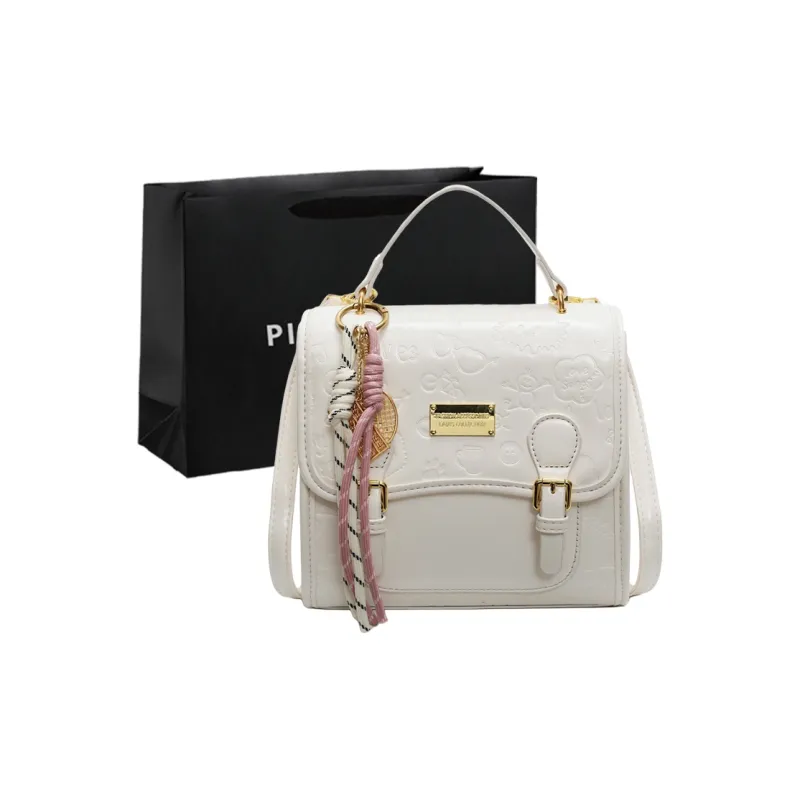 PINK·LAND PU One Shoulder Crossbody Backpack Regular Women's Pink/Blue/Ecru/Black-0