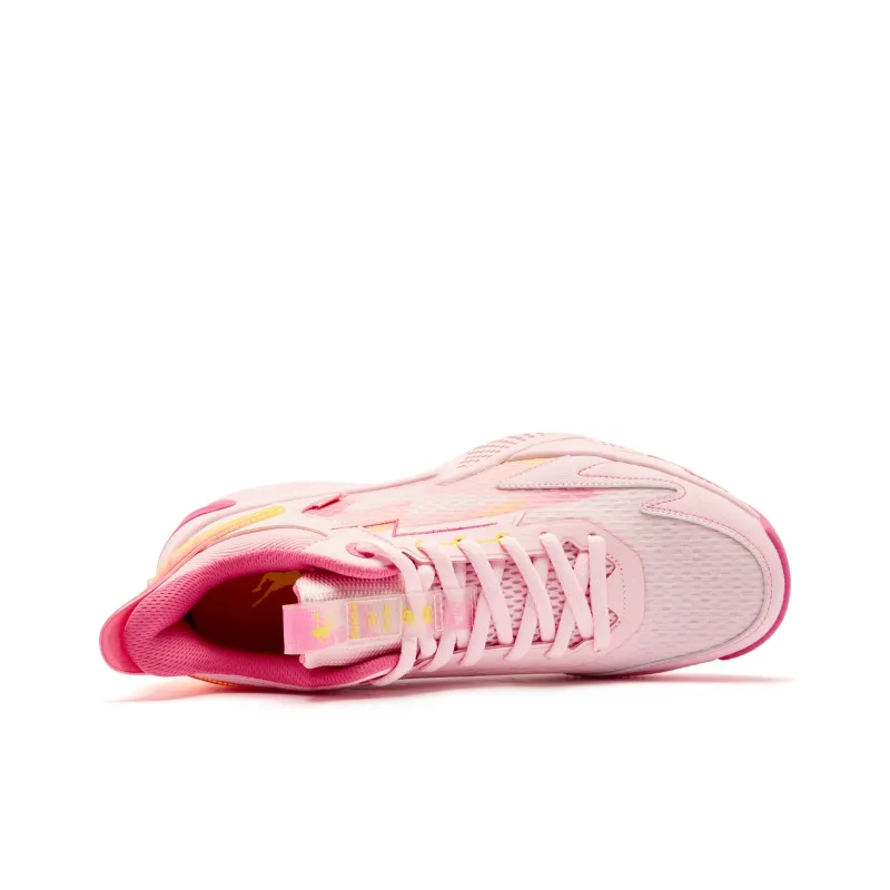 QIAODAN Cushioning Coverage, Rebound, Breathable, Slip Resistant Low Top Basketball Shoes Men's Pink-3