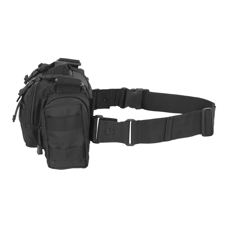 Seibertron Abrasion Resistant Fabric Fanny Pack Regular Unisex Black/Brown-7