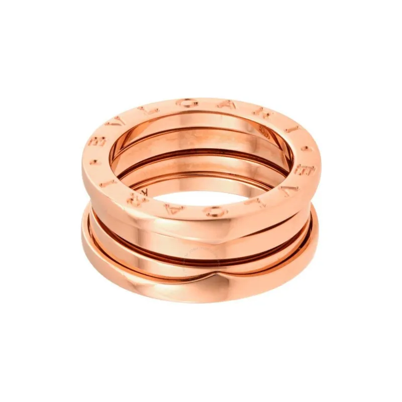 BVLGARI 18K Rose Gold Rings Unisex Pink Gold-0