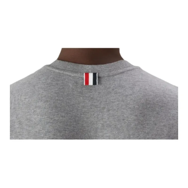 THOM BROWNE Raven print Cotton T shirt-4