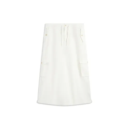 LiNing x GUGONG LIANMINGKUAN Chinese Culture Series Casual Long Skirts Women's White