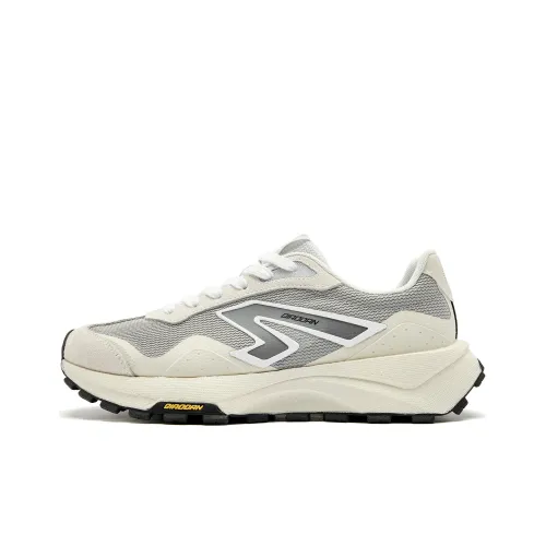QIAODAN Anti Slip Wear Resistant Low Top Casual Shoes Men's Gray Beige