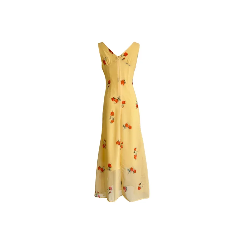 Aghr Sleeveless Dress Women's Yellow-1