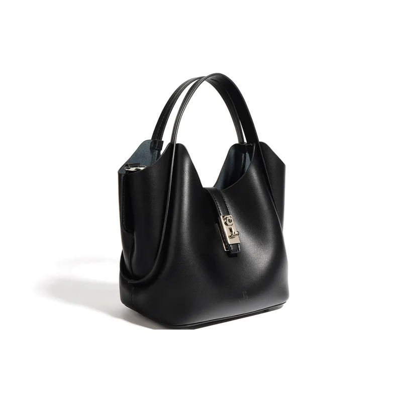 ROBERTA DI CAMERINO Cow Split Leather, Leather Handbag Regular Women's Ecru/Black/Olive Green-5