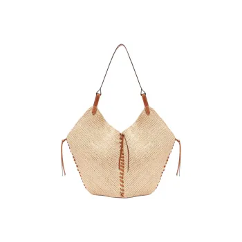 ISABEL MARANT Raffia Woven Handbag, Shoulder Bag Women's Natural