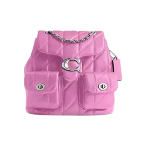 COACH South Nappa Leather Backpack Trumpets Women's Fuchsia