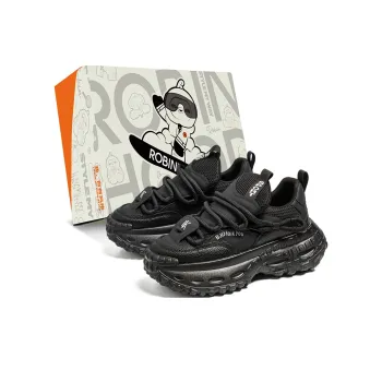 ROBINHOOD Cushioning, Slip Resistant, Abrasion Resistant, Height Increasing Low Top Chunky Sneakers Men's Box