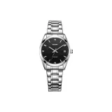Black Dial Silver Indexes