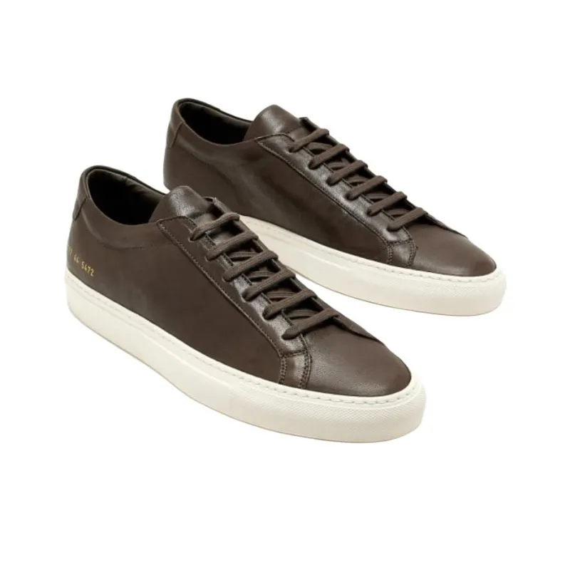 COMMON PROJECTS Summer Achilles Low Top Skateboard Shoes Men's Brown-3