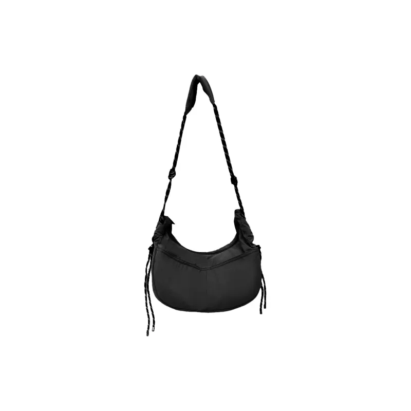 TAKI Nylon Casual Minimalist Style Dumpling Bag Regular Unisex Orange-16