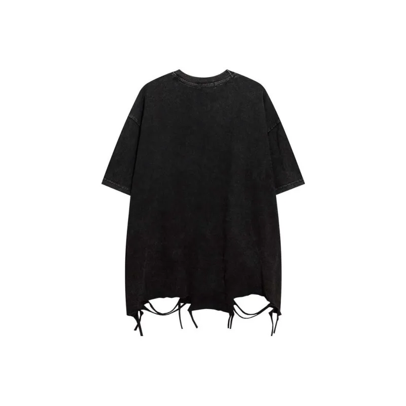 PAINT STAIN Minimalist Style Versatile T Shirt Men's-14